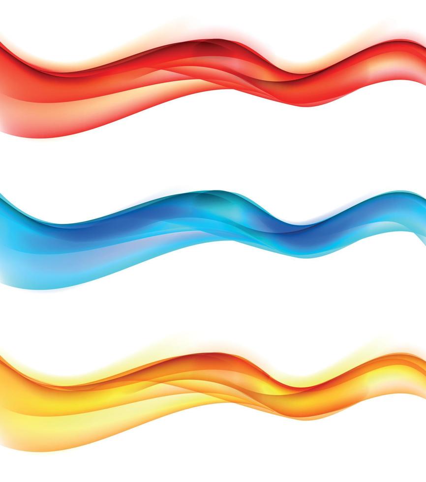 Abstract Colored Wave Background. Vector Illustration