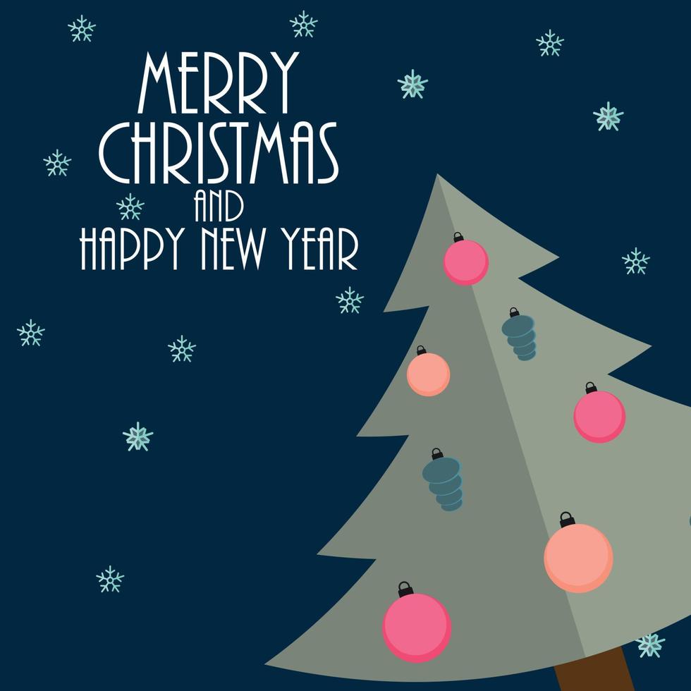 Abstract Christmas and New Year Background. Vector Illustration