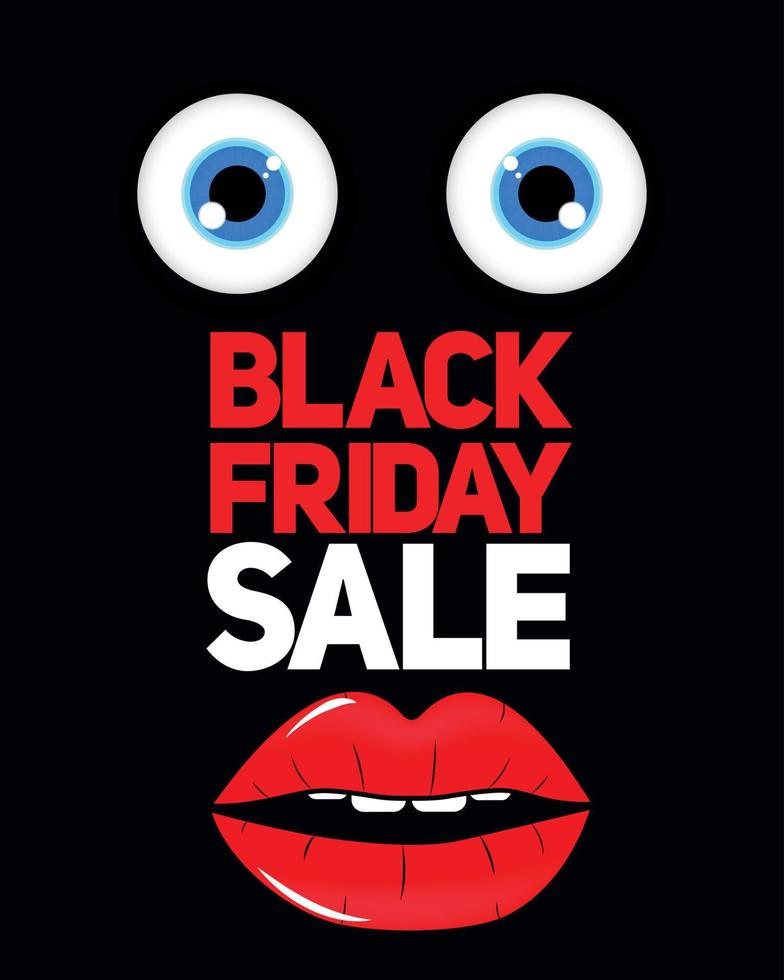 Black Friday Sale Background Vector Illustration