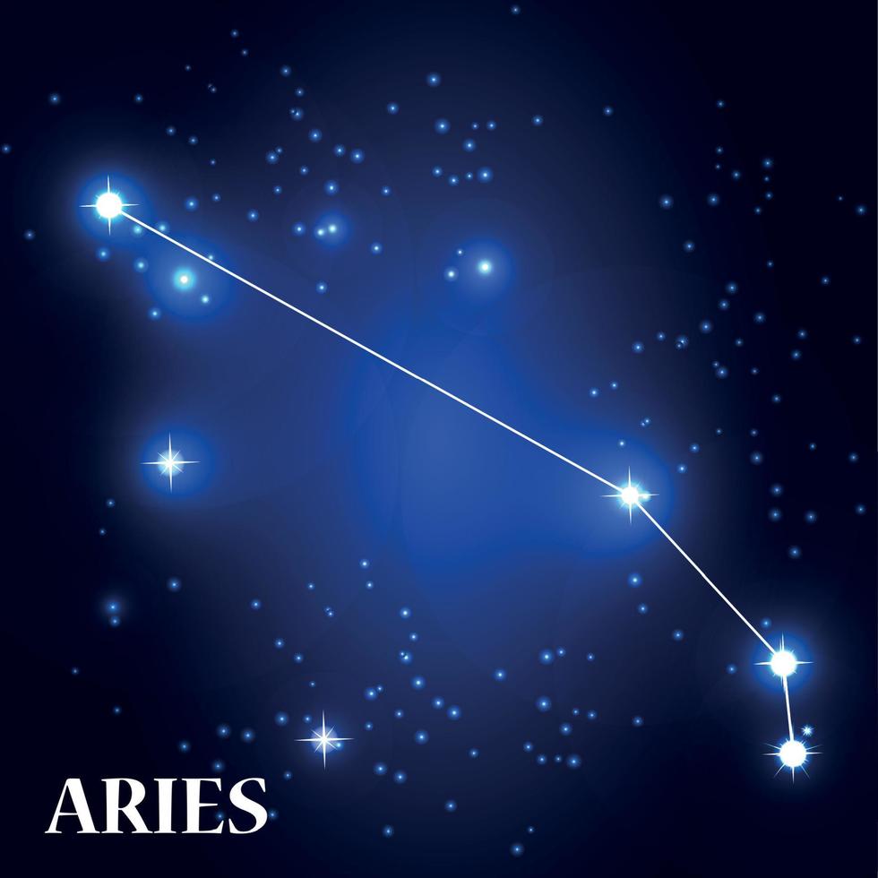 Symbol Aries Zodiac Sign. Vector Illustration.