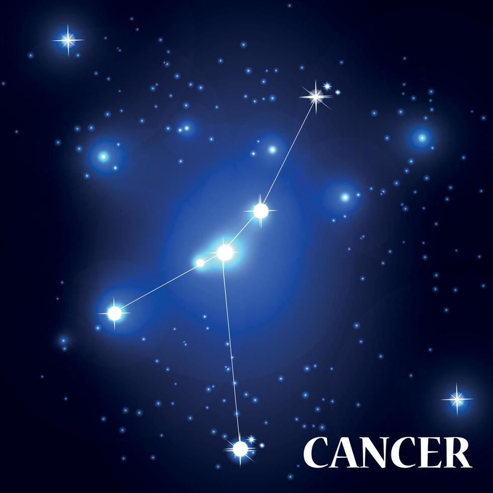 Symbol Cancer Zodiac Sign. Vector Illustration.