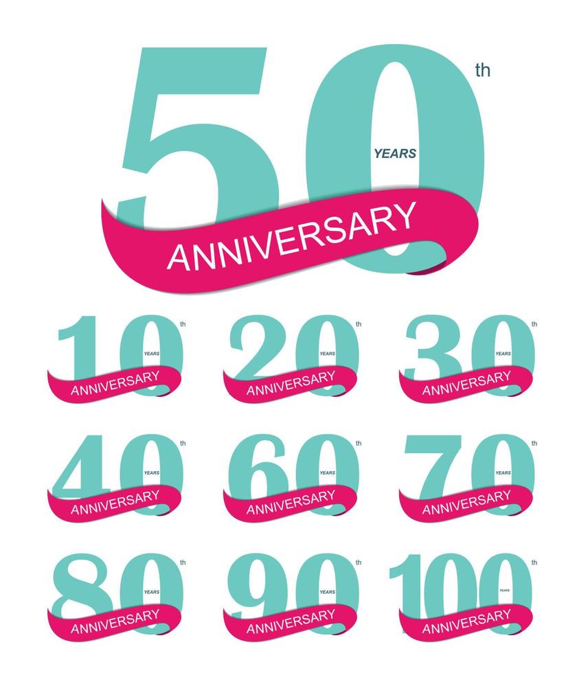 Template Logo 30th Anniversary Vector Illustration