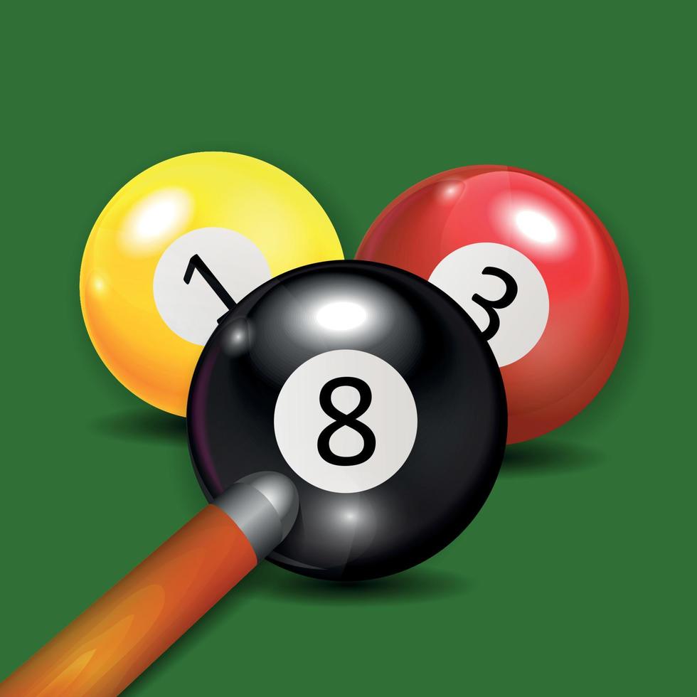 Ivories, Billiard Balls Background vector