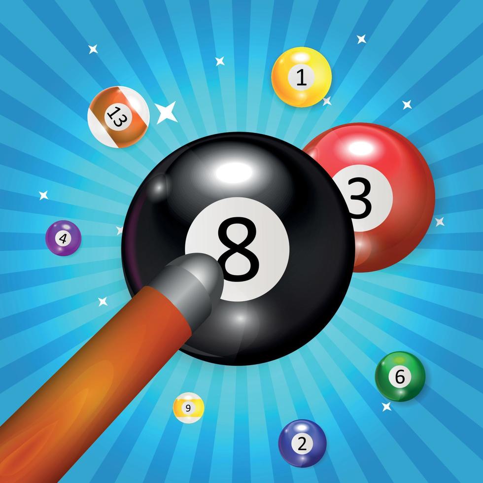 Ivories, Billiard Balls Background vector