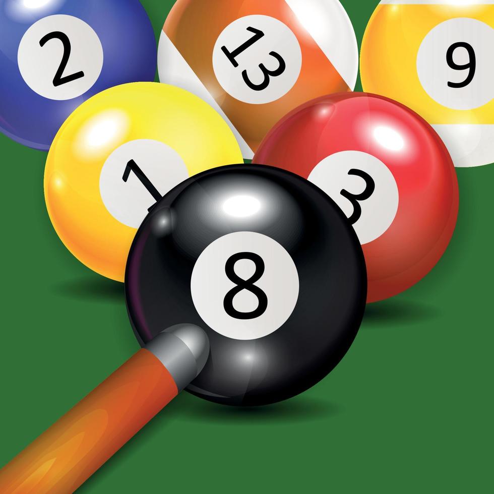 Ivories, Billiard Balls Background vector