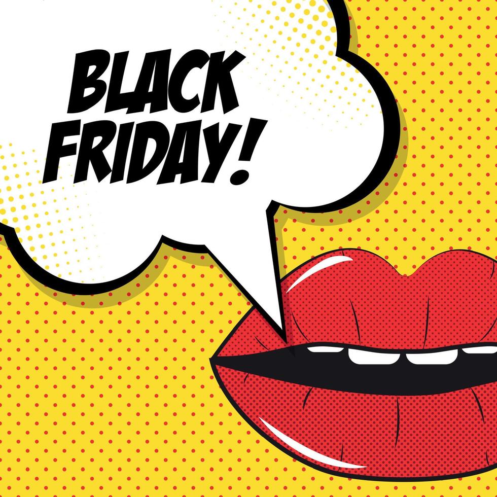 Black Friday Sale Vector Illustration