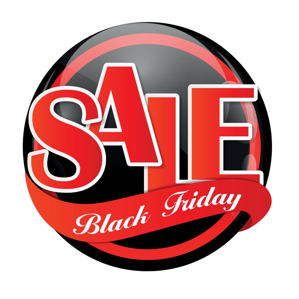 Black Friday Sale Vector Illustration