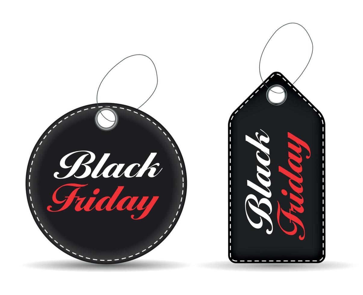 Black Friday Sale Label Vector Illustration