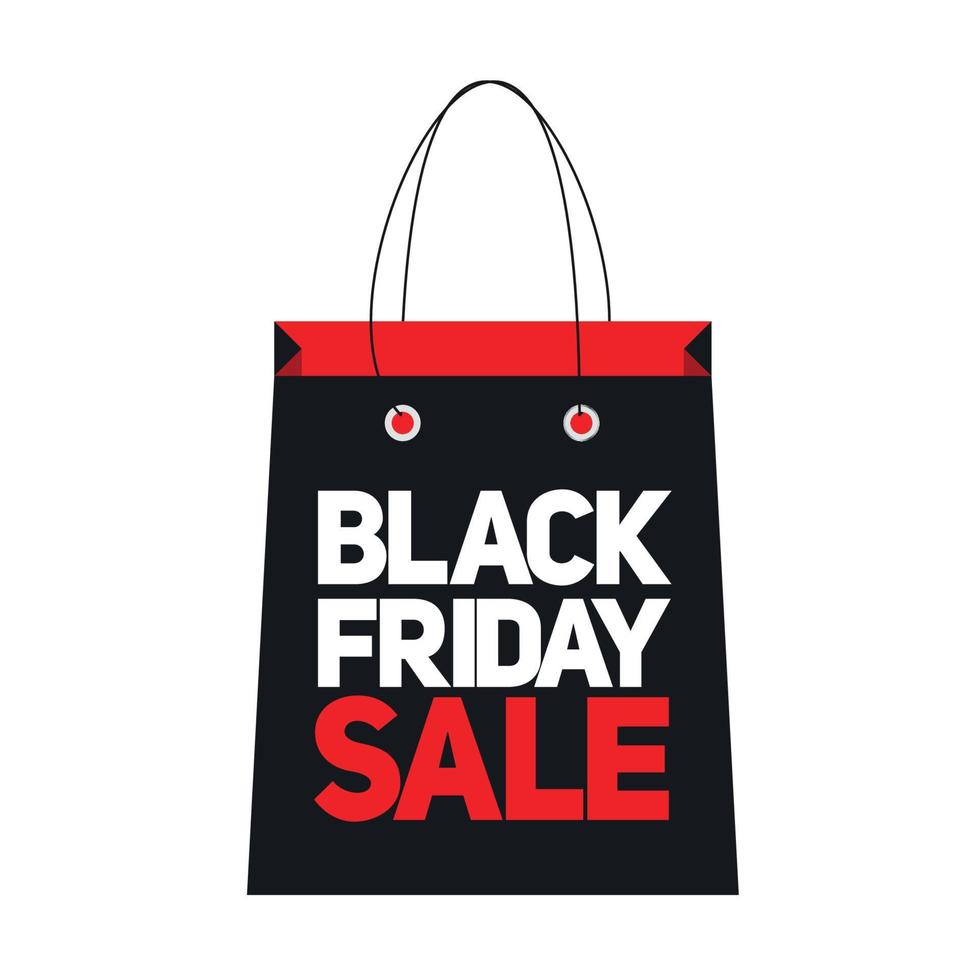 Black Friday Sale Label Vector Illustration