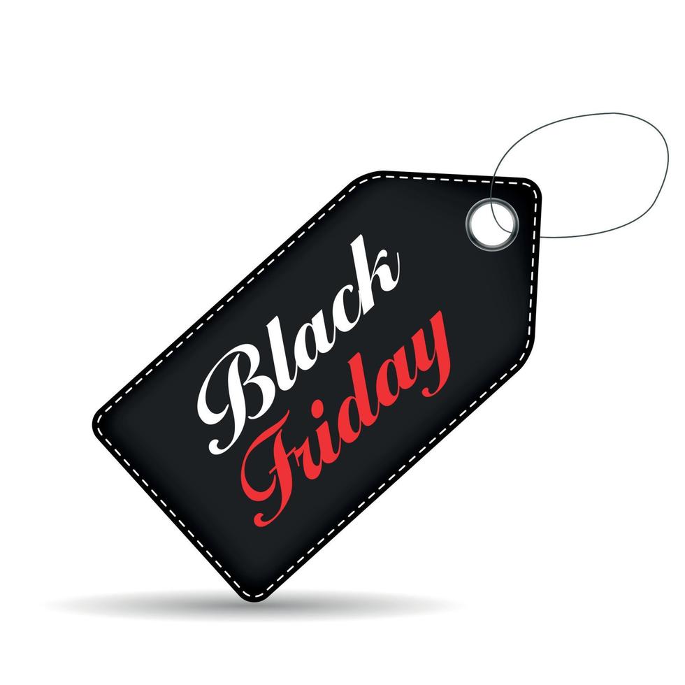 Black Friday Sale Label Vector Illustration