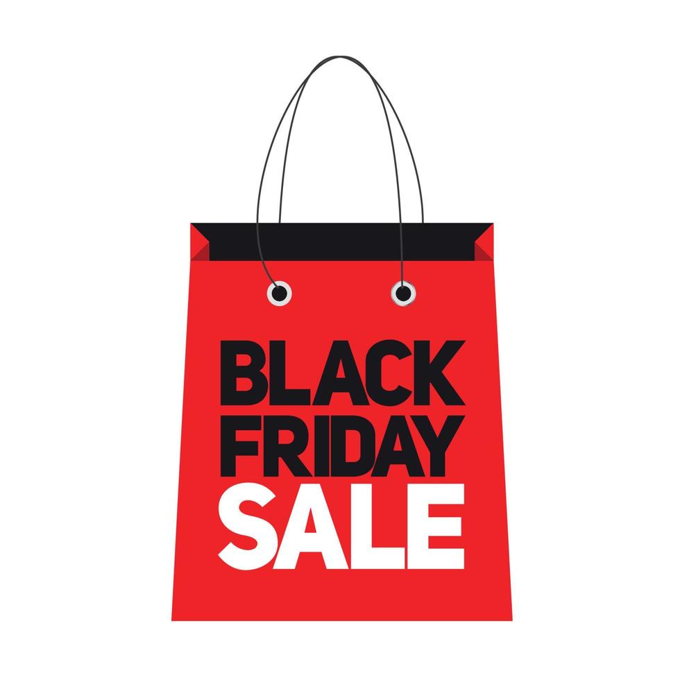 Black Friday Sale Label Vector Illustration