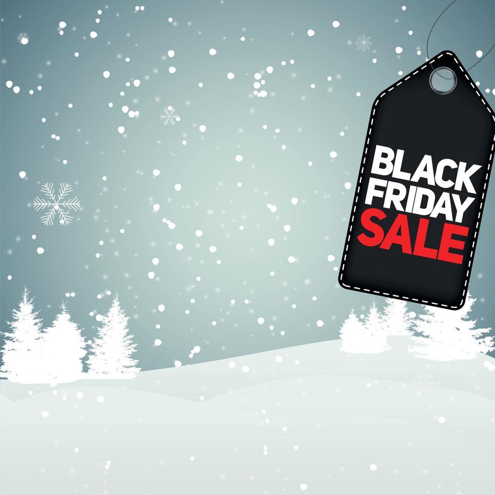 Black Friday Sale Background Vector Illustration