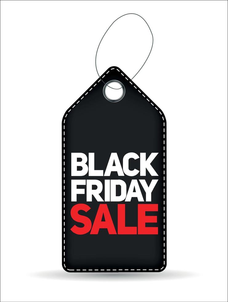 Black Friday Sale Label Vector Illustration