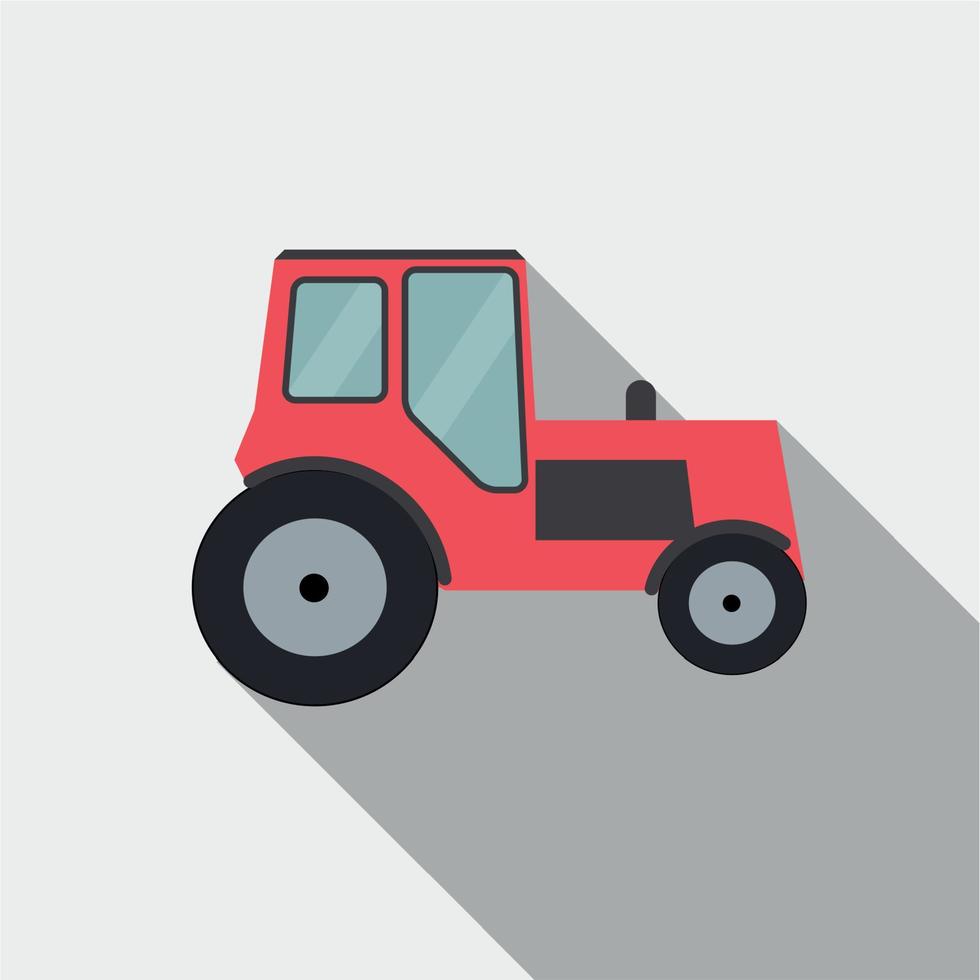 Ilustración de vector de tractor ftat