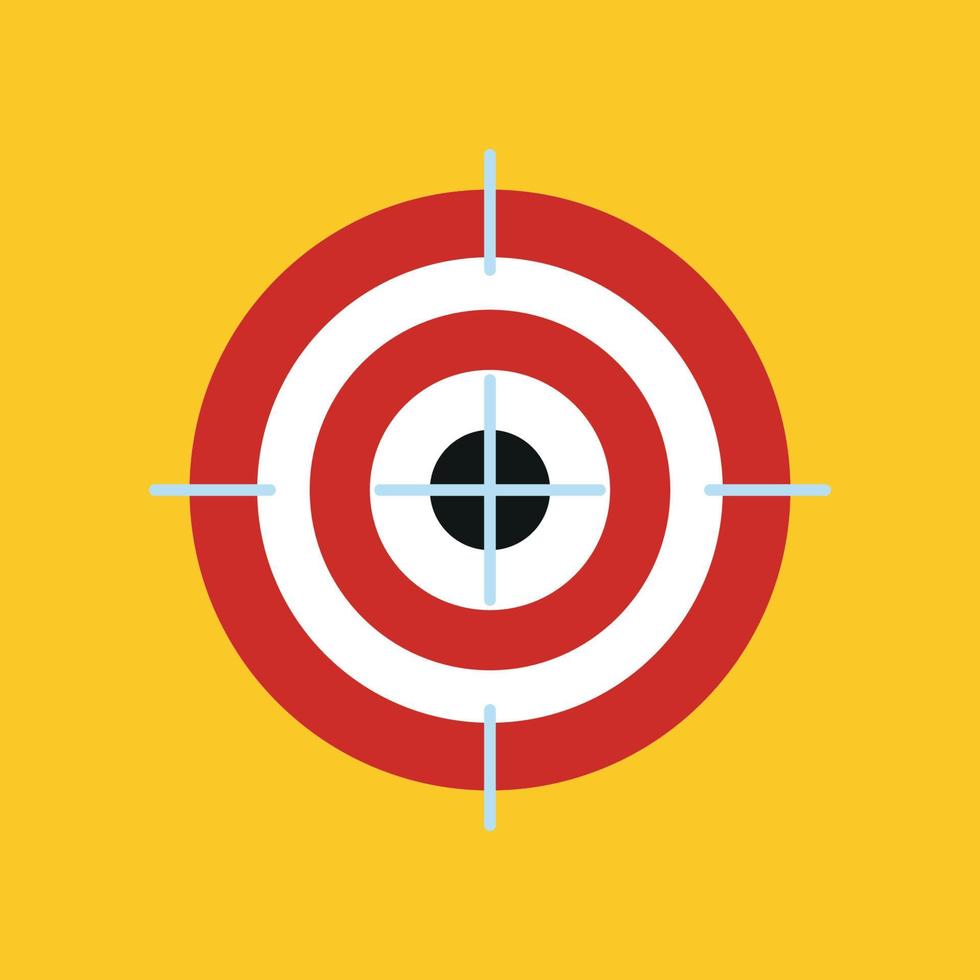 Target Flat Concept Icon Vector Illustration. Target Icon Image. Target Icon Sign.