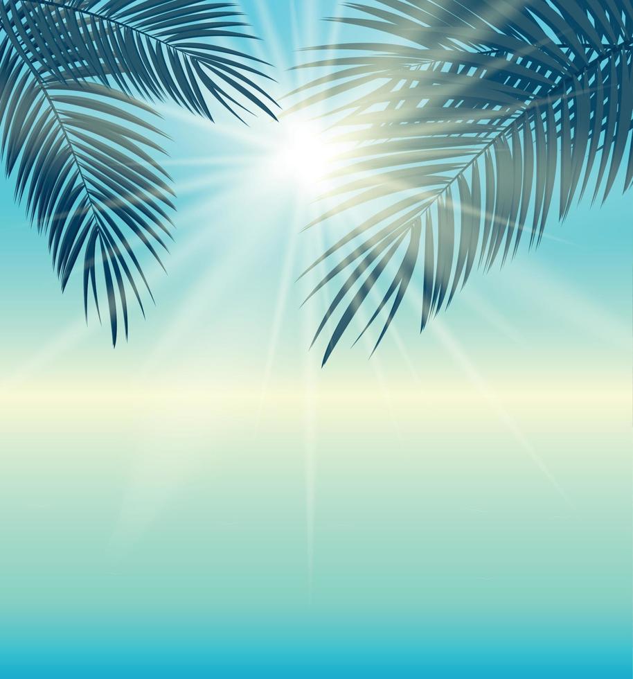 Say Hello to Summer Natural Background Vector Illustration