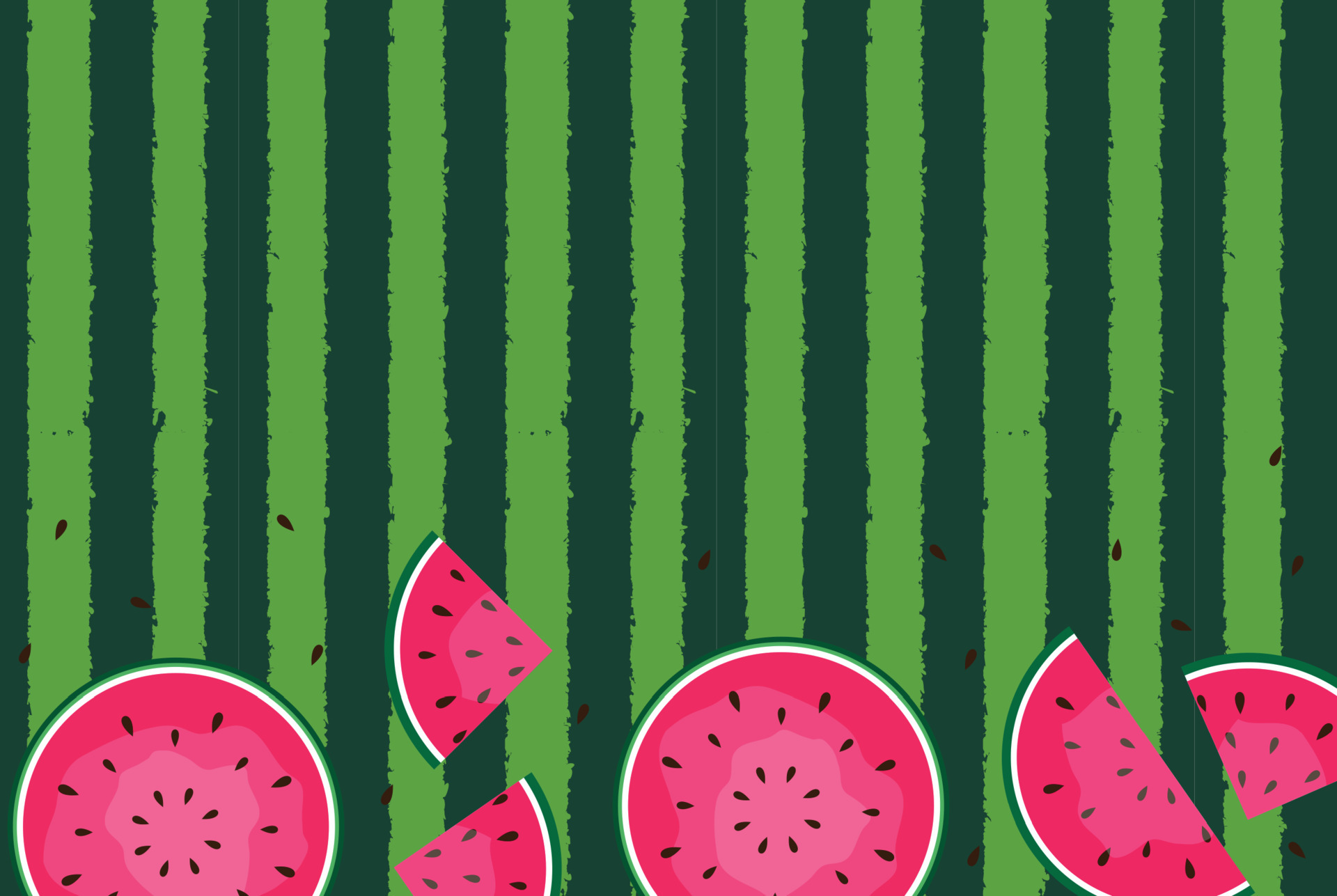 Summer Watermelon Background