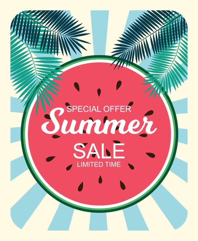 Summer Sale concept Background. Vector Illustration