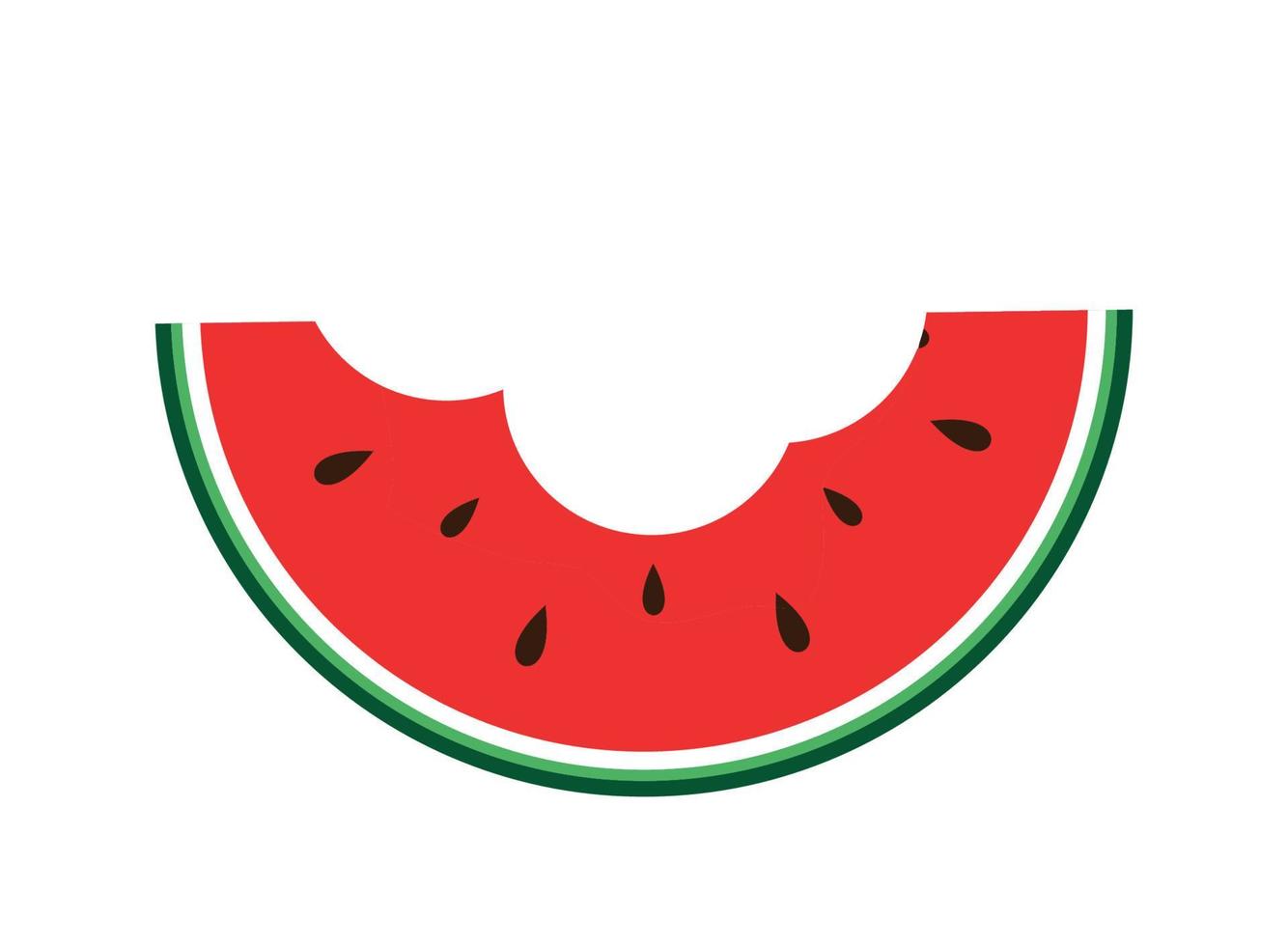 Watermelon Icon. Vector Illustration