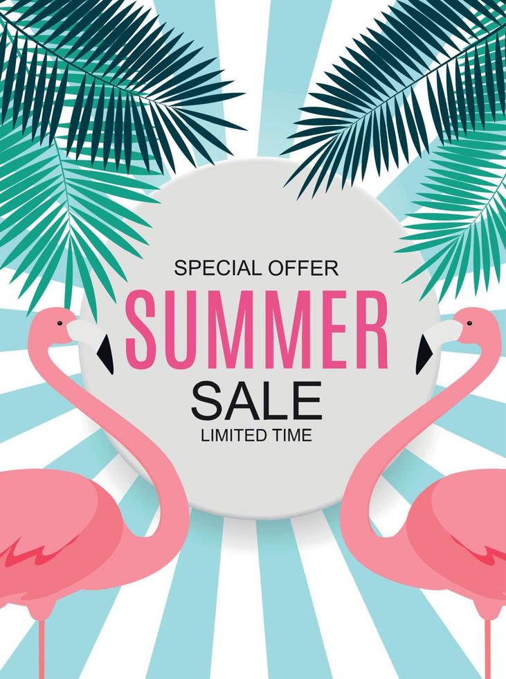 Summer Sale concept Background. Vector Illustration