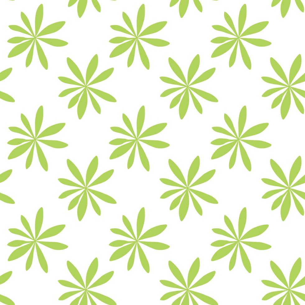 Silhouette of Palm Trees on White Background. Seamless pattern. Vector Illustration.