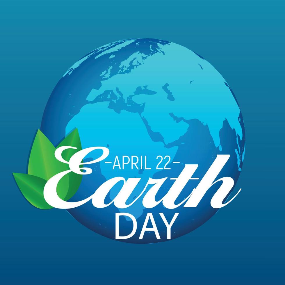 April 22, Earth Day Background Vector Illustration 4547811 Vector Art