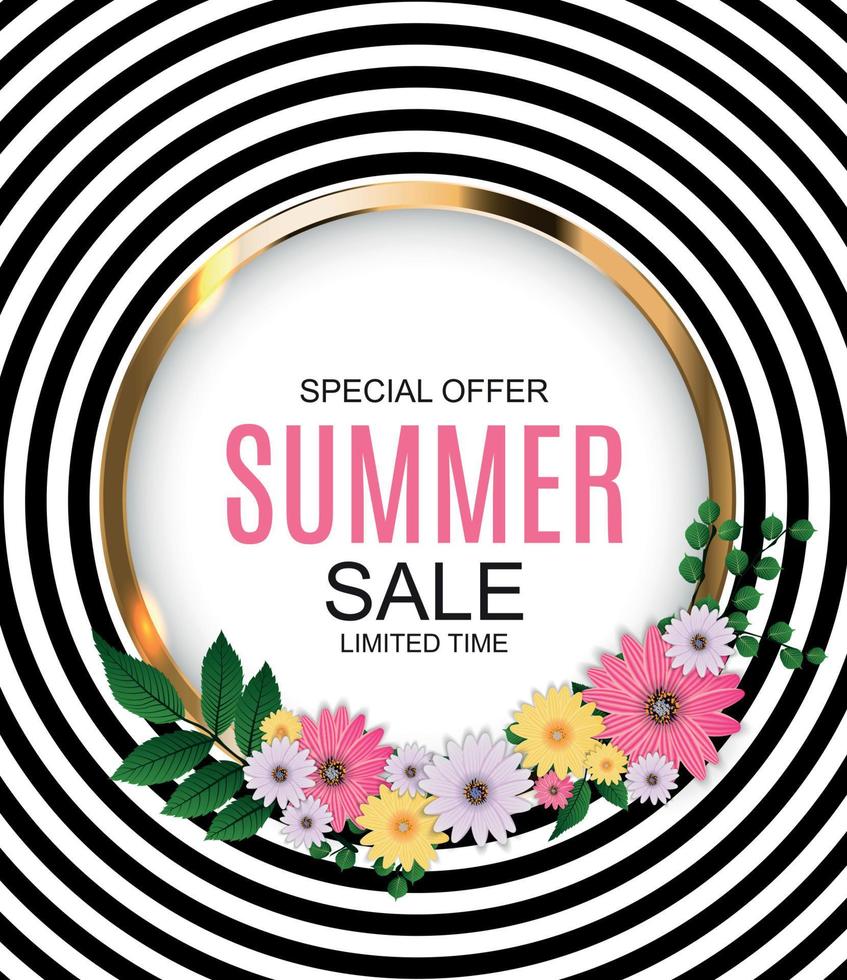 Summer Sale concept Background. Vector Illustration