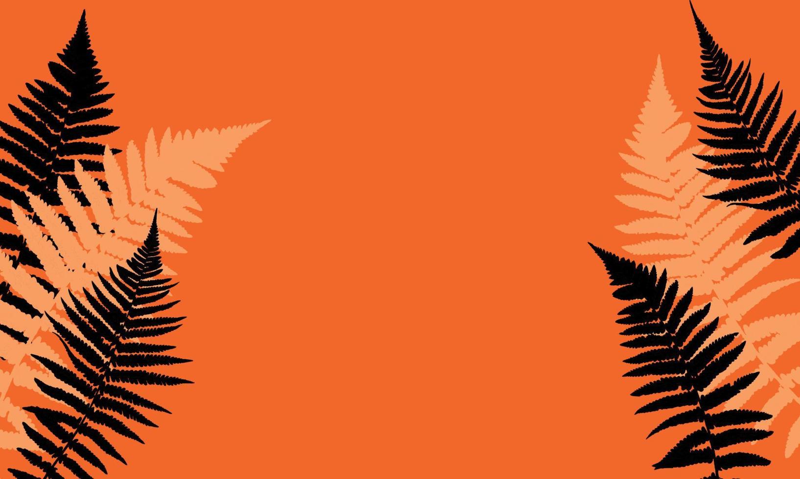 Fern Leaf Vector Background Illustration