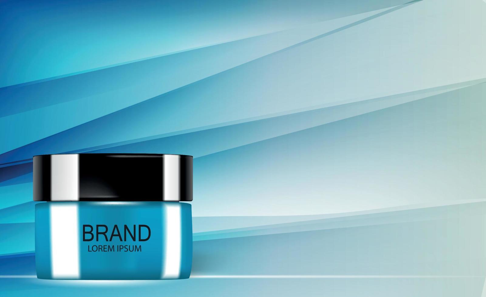 Design Cosmetics Product  Template for Ads or Magazine Background. 3D Realistic Vector Iillustration