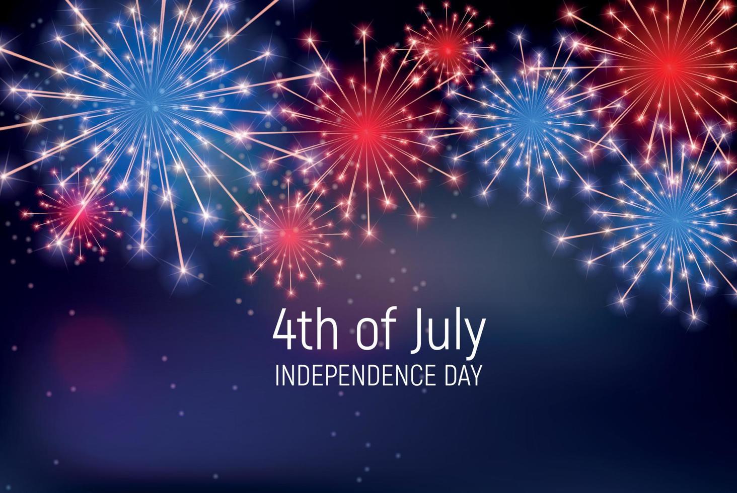 4 de julio, día de la independencia de los estados unidos. feliz cumpleaños américa. ilustración vectorial vector
