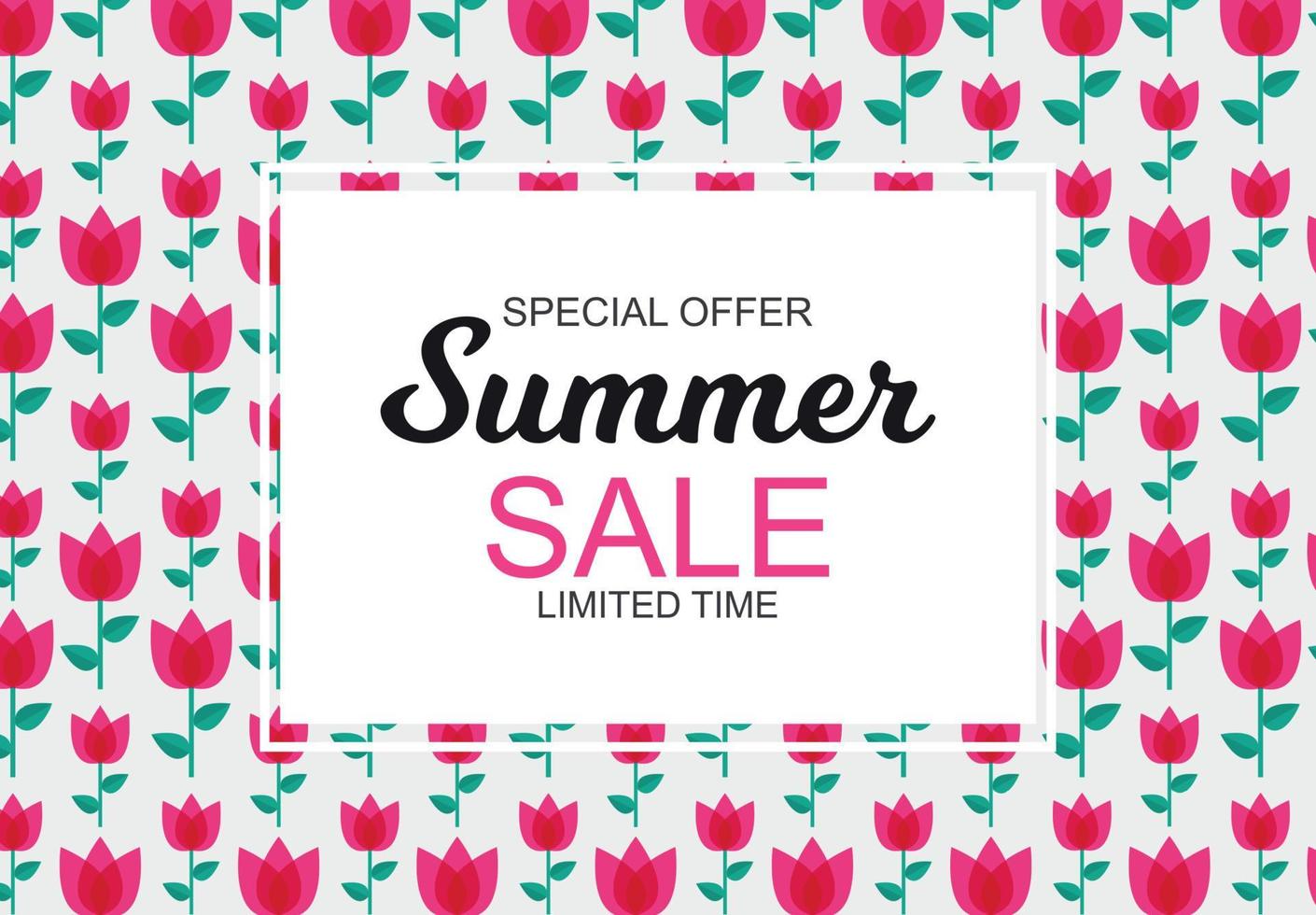 Summer Sale concept. Vector Illustration