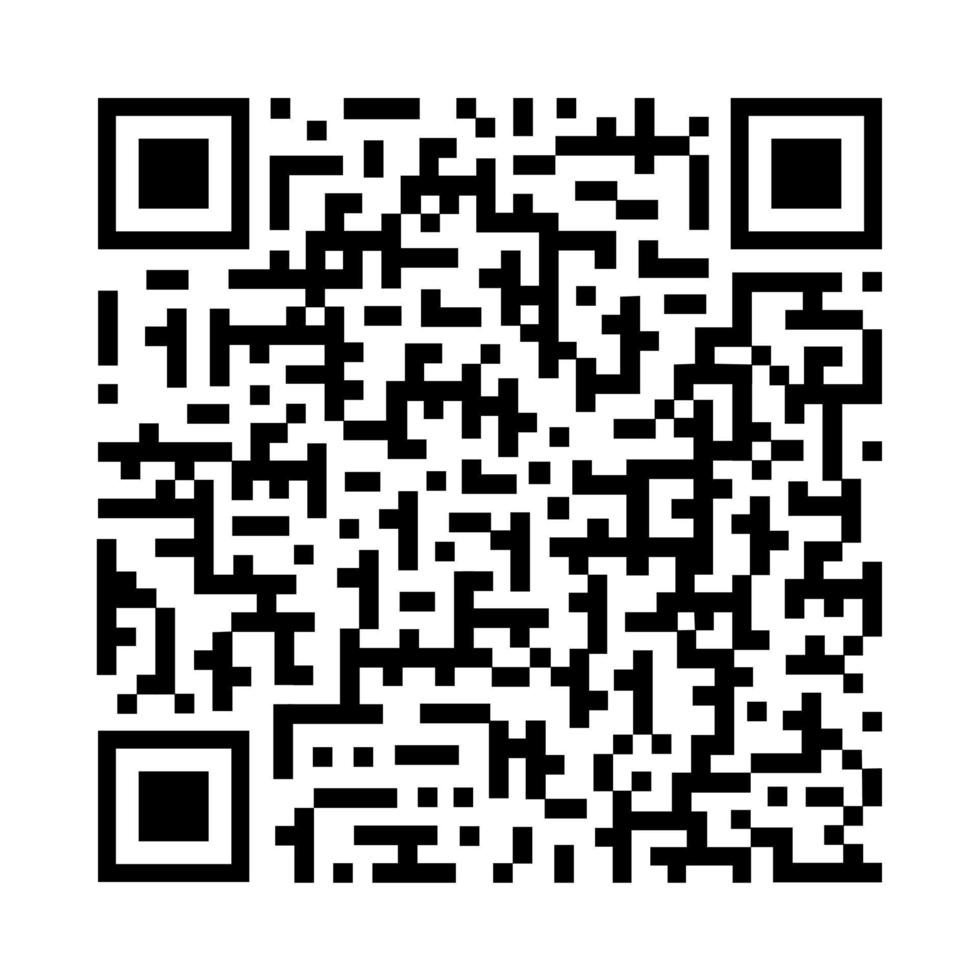 Sample QR Code for Smartphone Scanning. vector