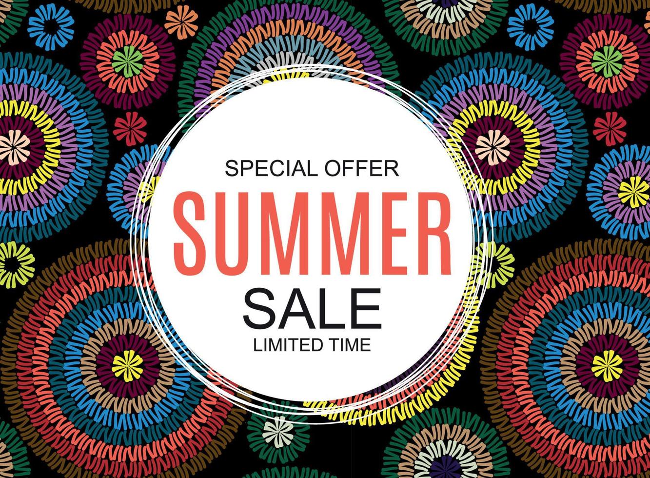 Summer Sale concept. Vector Illustration