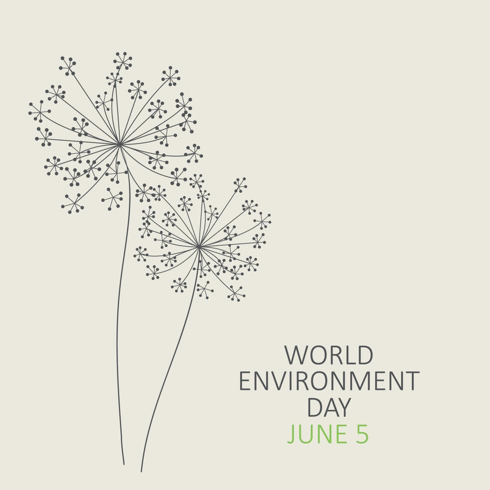 World environment day concept background. Vector Illustration