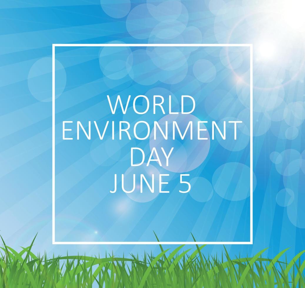 World environment day concept background. Vector Illustration
