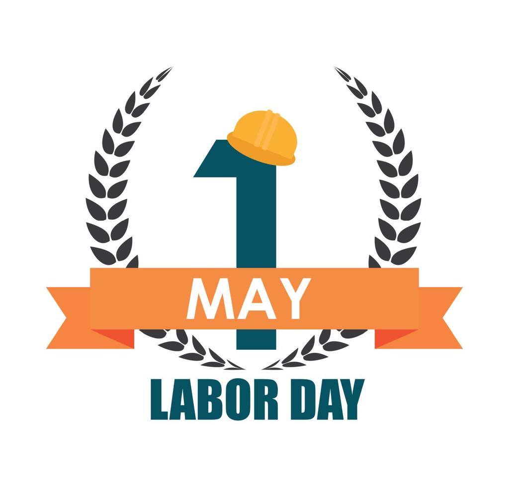 Labor Day 1 May Poster. Vector Illustration Background