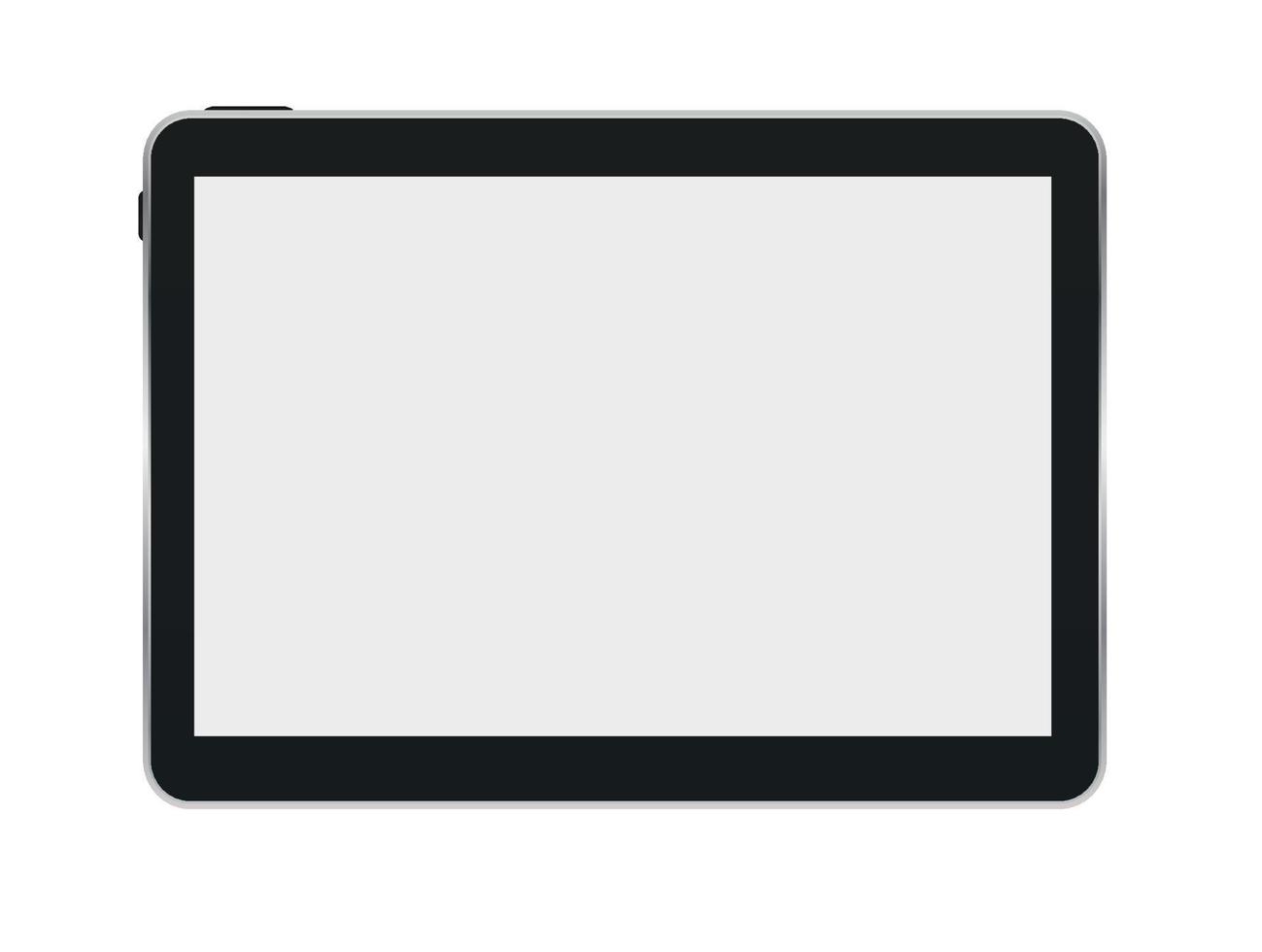 Black Tablet PC Vector Illustration