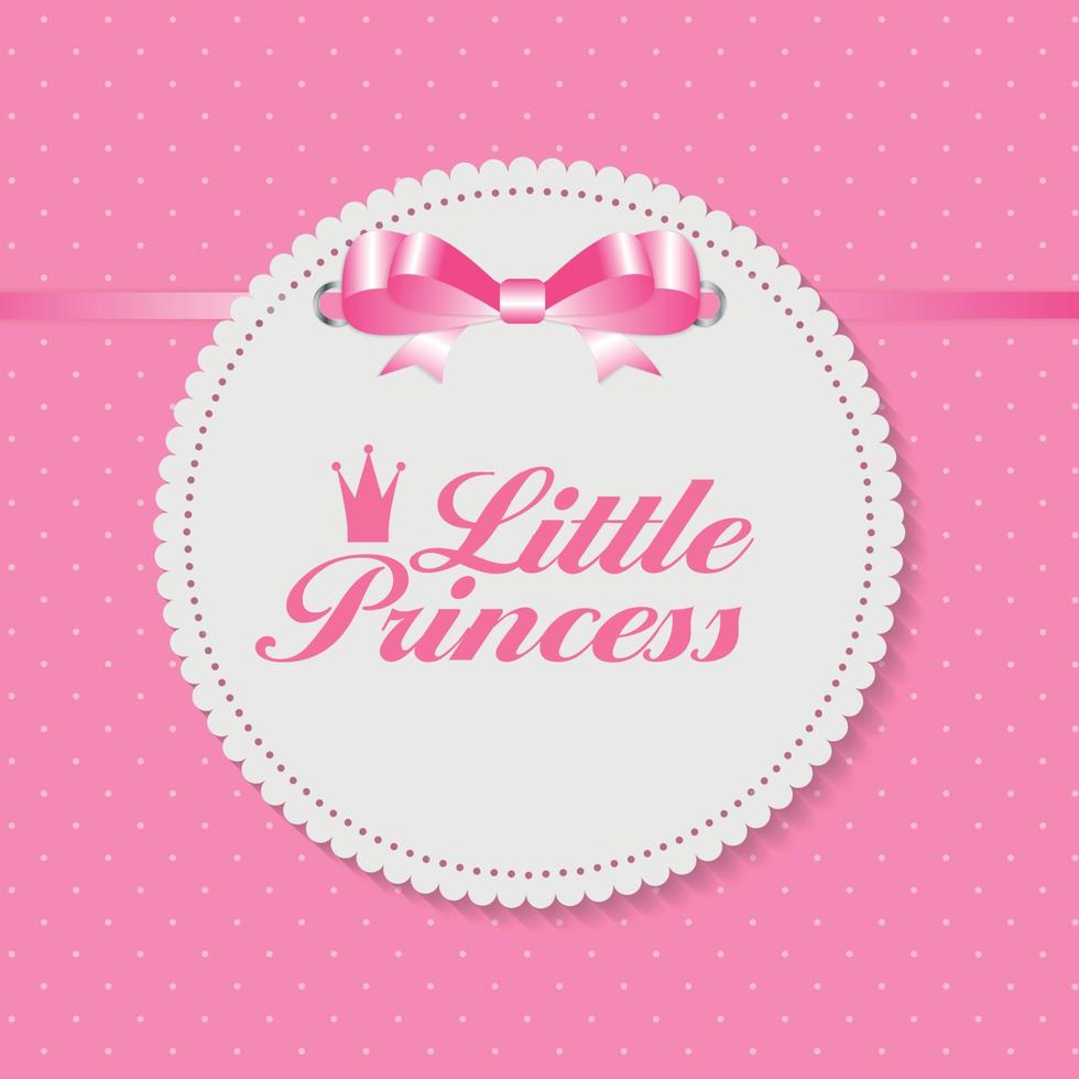 Little Princess Background Vector Illustration