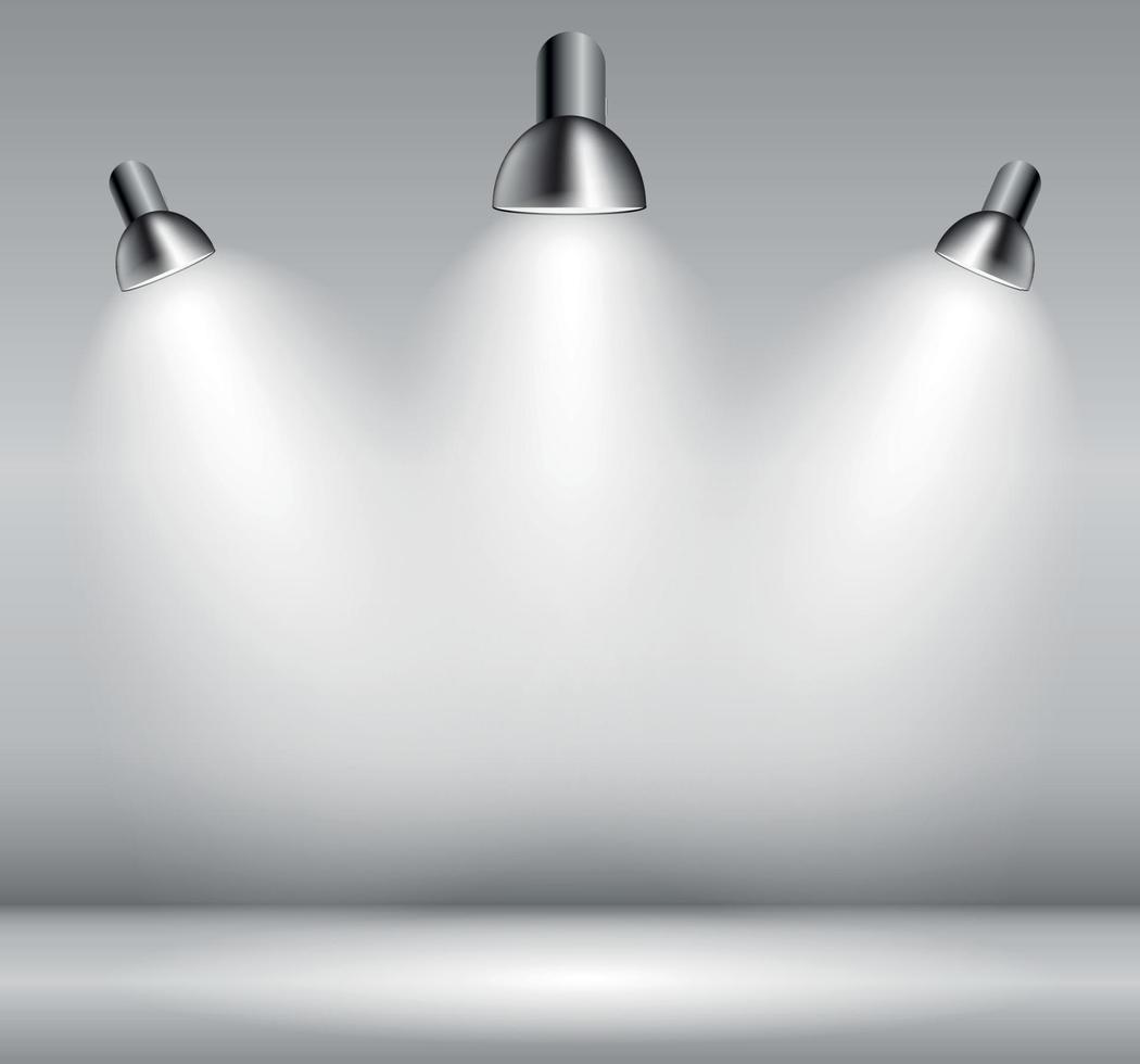 Background with Lighting Lamp. Empty Space for Your Text or Object vector