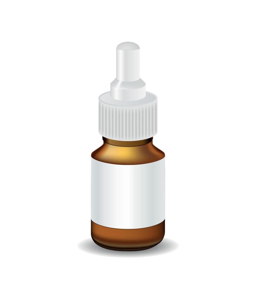 Medical Bottle Template Vector Illustration