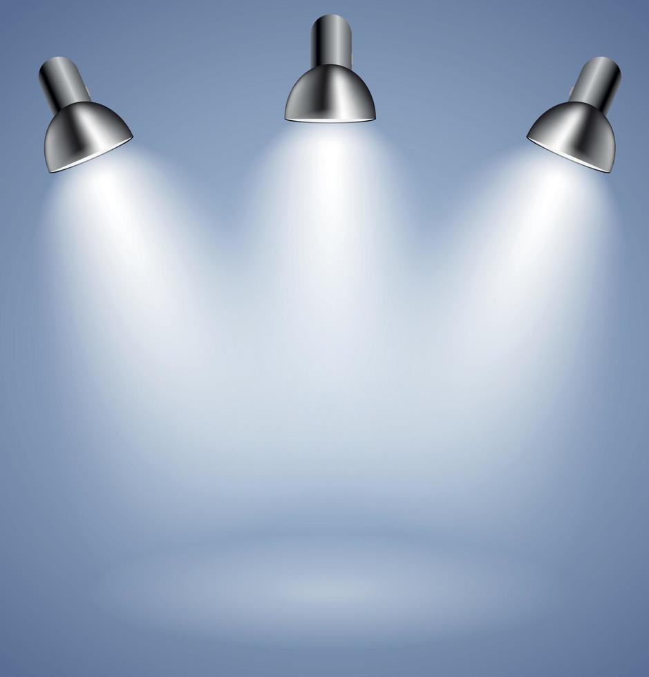 Background with Lighting Lamp. Empty Space for Your Text or Object vector