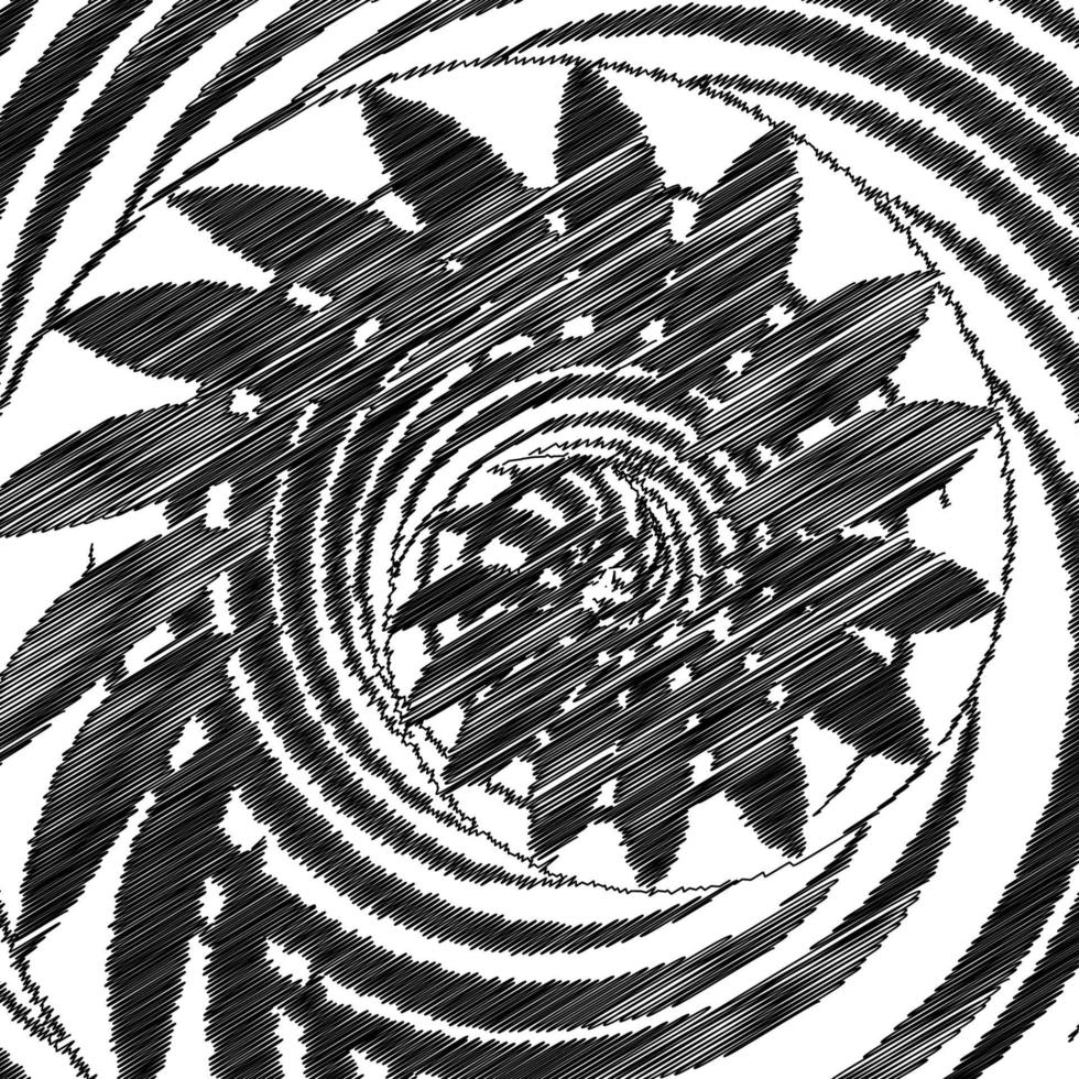 Abstract Psychedelic Art Background. Vector Illustration.