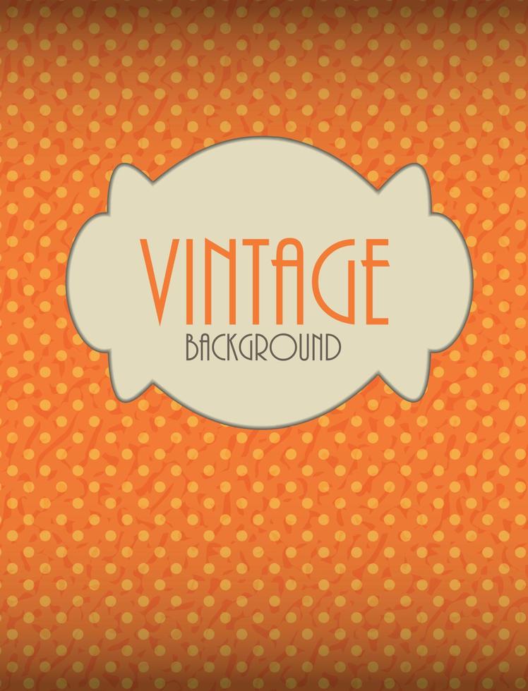 Retro Vintage Background Template Vector Illustration