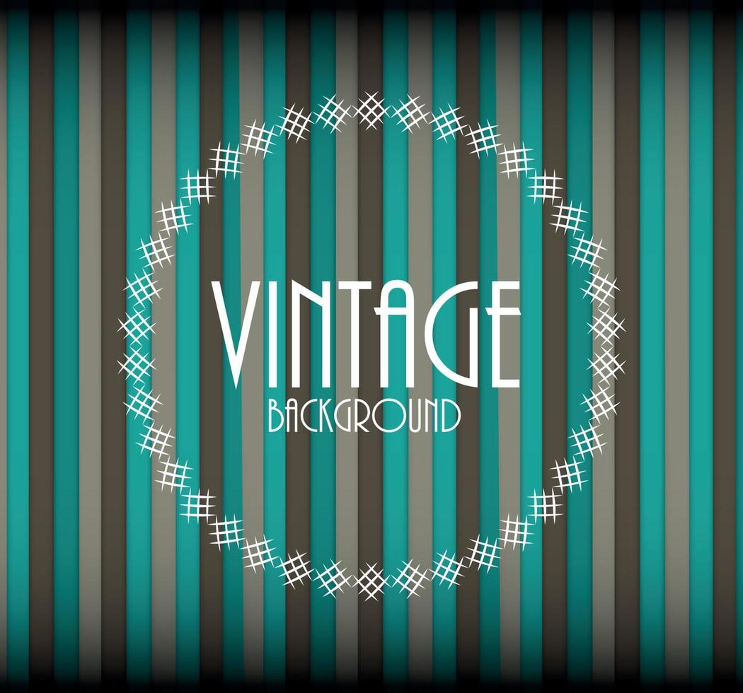 Retro Vintage Background Template Vector Illustration