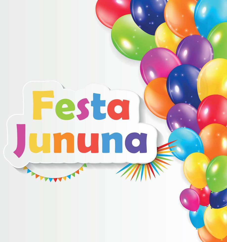 Ilustración de vector de fondo de festa jinina