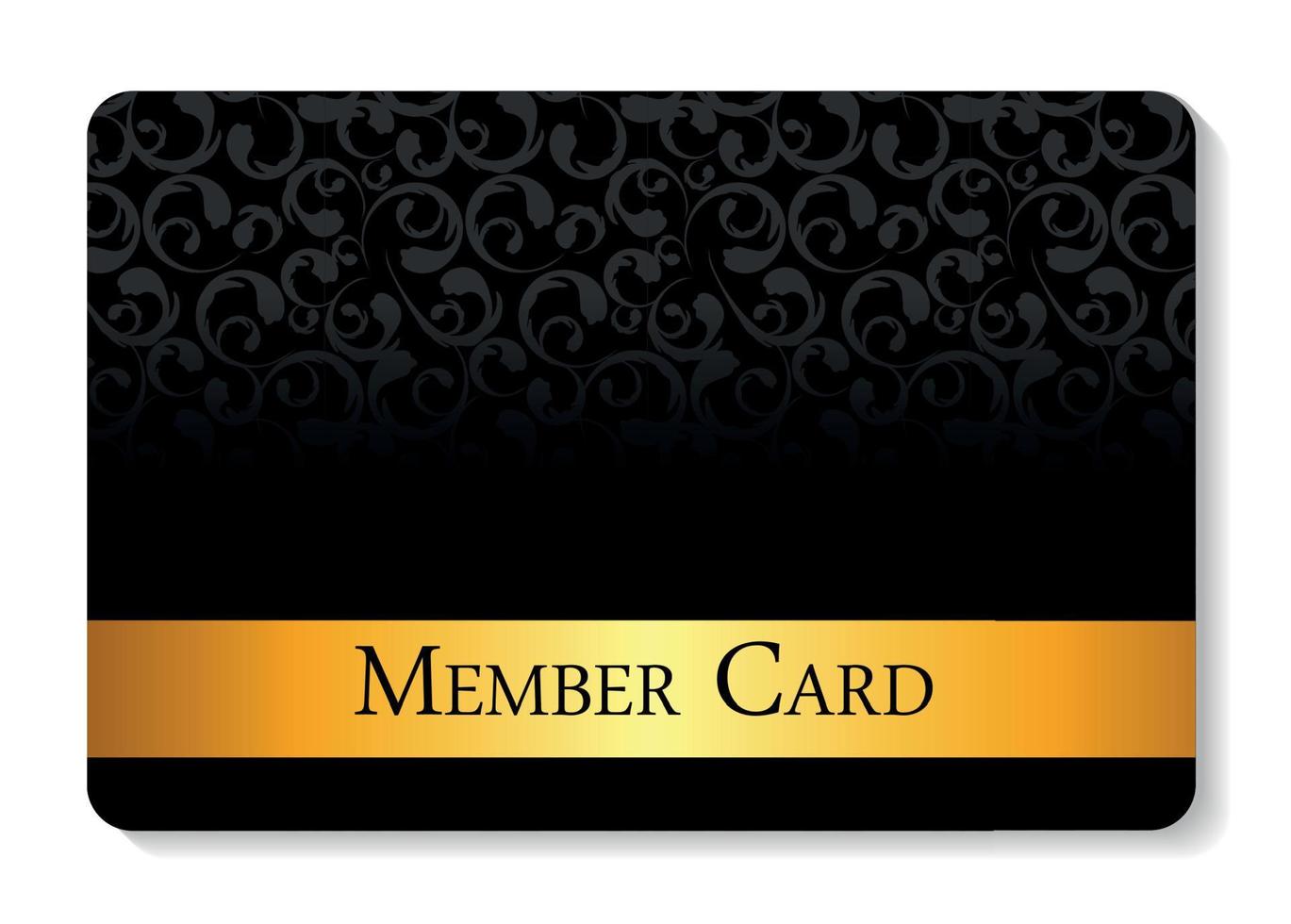 VIP Members Card Vector Illustration