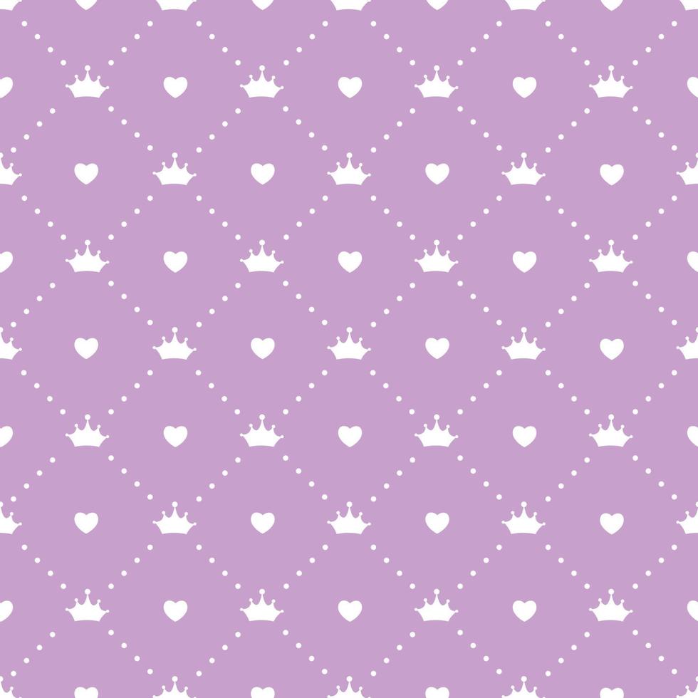 Princess Seamless Pattern Background Vector Illustration