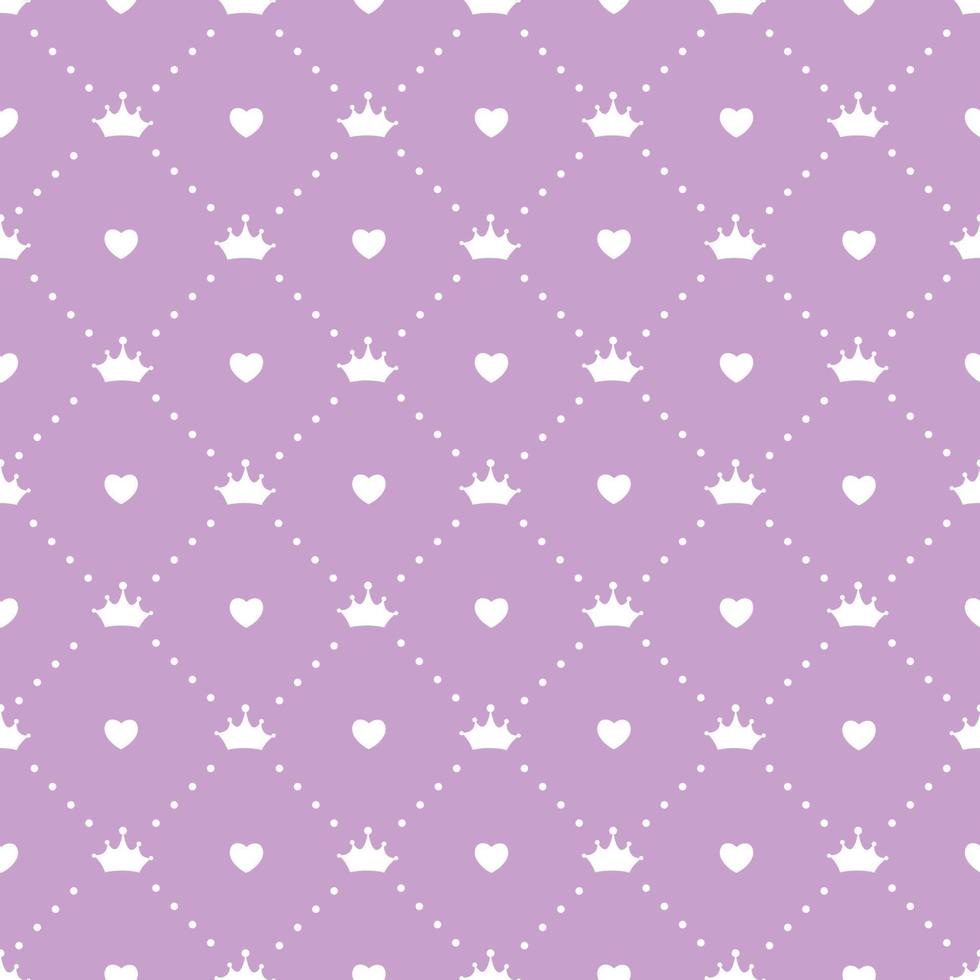 Princess Seamless Pattern Background Vector Illustration