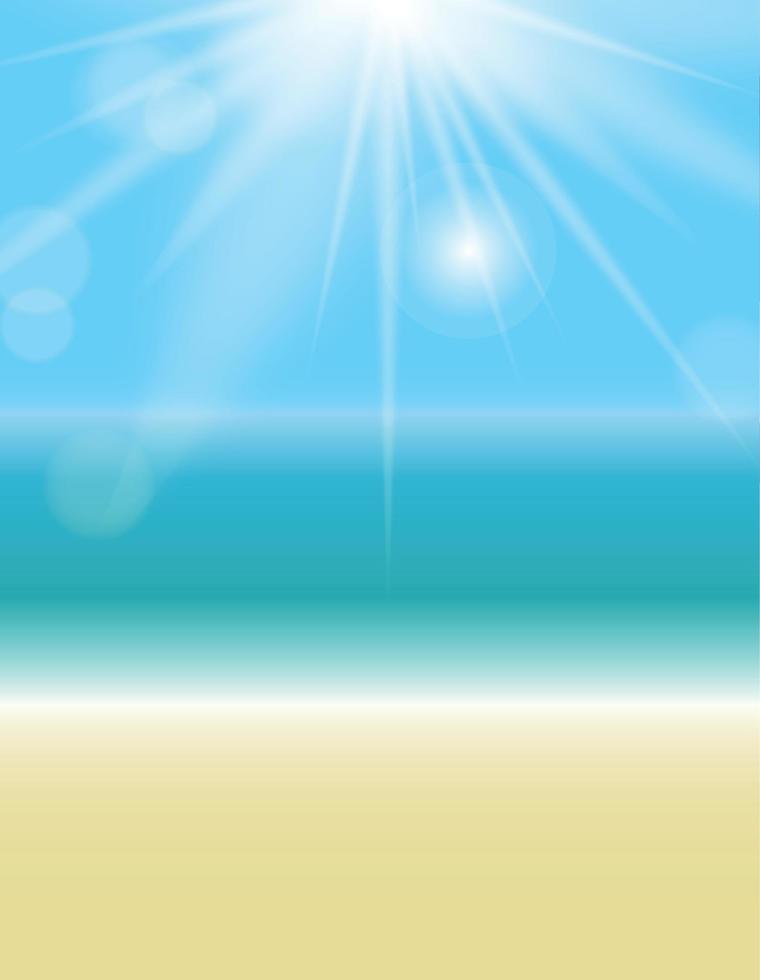 Summer Natural Background Vector Illustration