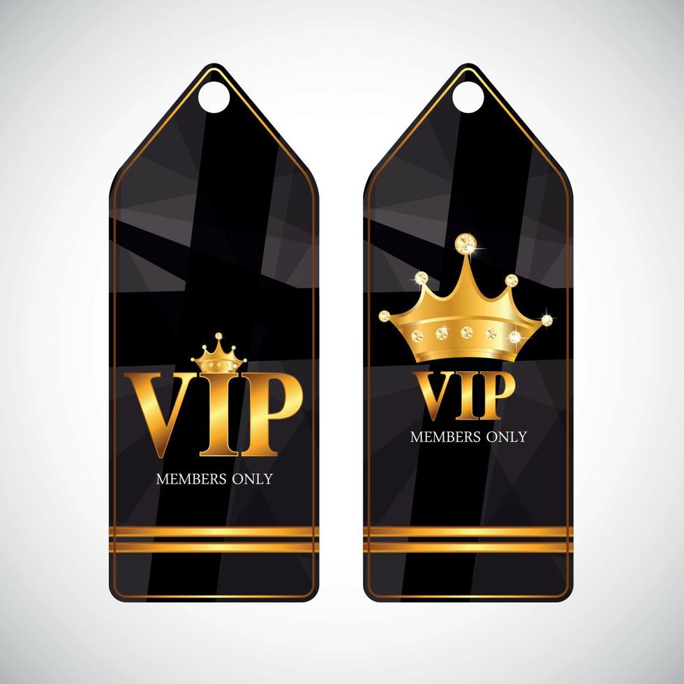 VIP Members Card Vector Illustration